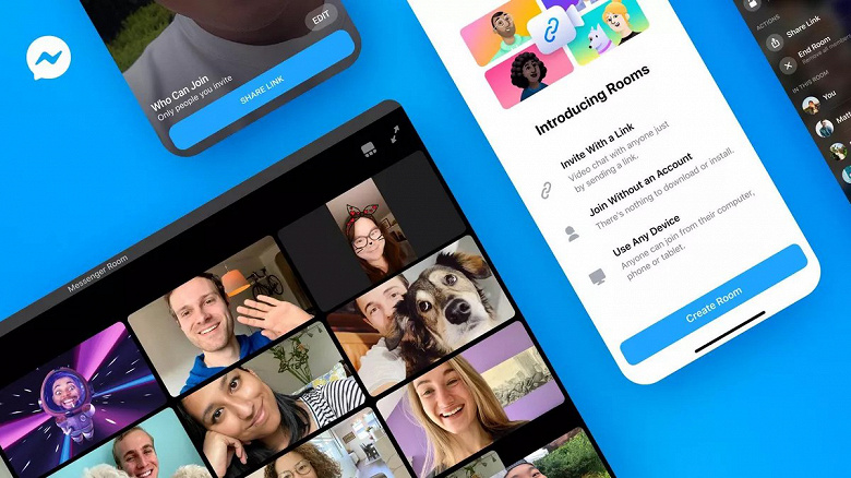 В WhatsApp и Instagram скоро тоже можнож будет устраивать большие видеоконференции. В прибавления интегрируют Messenger Rooms