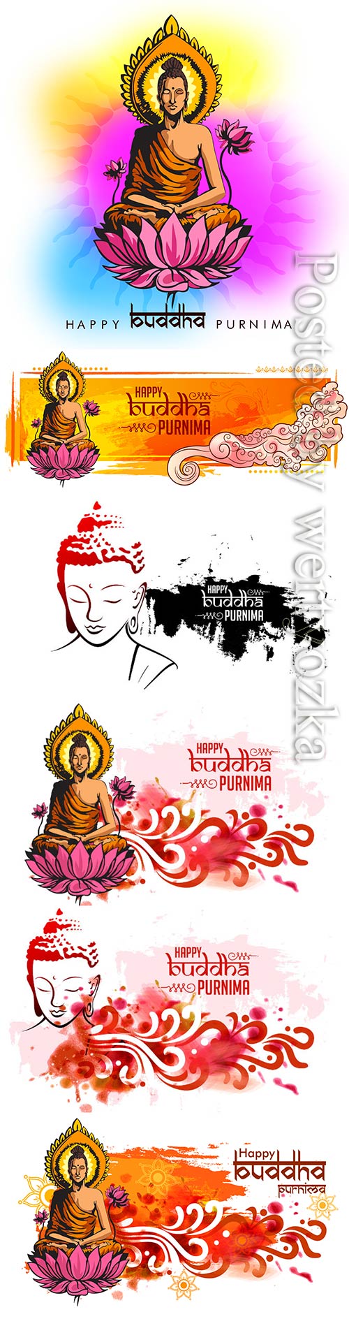 Buddha Purnima vector background with nice and creative design