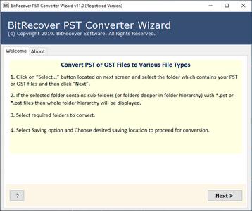 BitRecover PST Converter Wizard 11.5