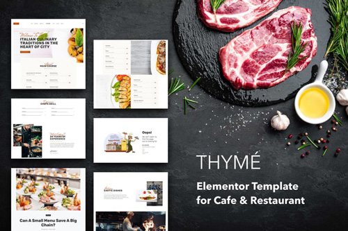 ThemeForest - Thyme v1.0 - Restaurant Cafe Elementor Template Kit (Update: 14 May 20) - 26253721