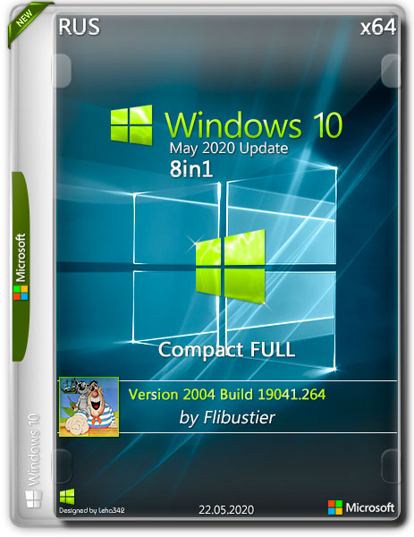 Windows 10 x64 8in1 v.2004 Compact FULL By Flibustier (RUS/2020)