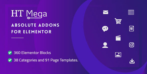 CodeCanyon - HT Mega Pro v1.2.7 - Absolute Addons for Elementor Page Builder - 24288297