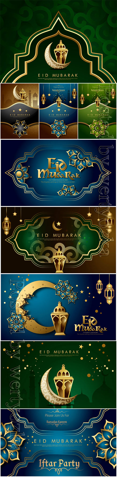 Ramadan Kareem design and eid mubarak vector background