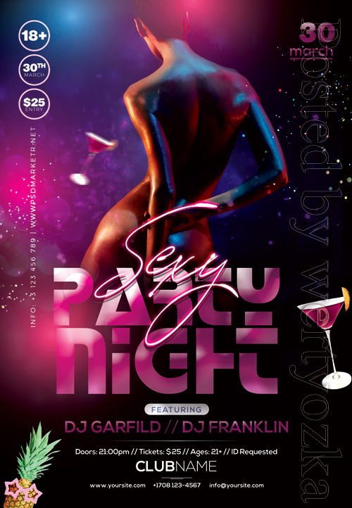 Sexy party night - Premium flyer psd template