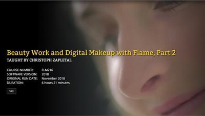 FXPHD   FLM216   Beauty Work and Digital Makeup with Flame, Part 2
