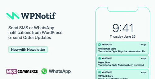 CodeCanyon - WPNotif v2.1.0.1 - WordPress SMS & WhatsApp Message Notifications - 24045791 - NULLED
