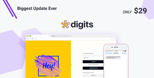 CodeCanyon - Digits v7.3.2.3 - WordPress Mobile Number Signup and Login - 19801105 - NULLED