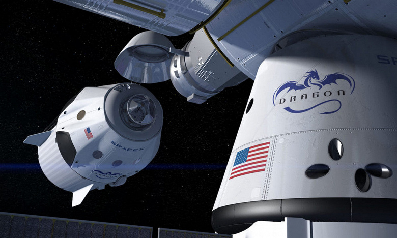 «Роскосмос» рассматривает вариант доставки российских астронавтов на МКС средством космического корабля SpaceX