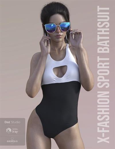 X Fashion Sport Bathsuit for Genesis 8 Female(s)