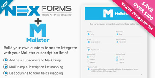 CodeCanyon - Mailster for NEX-Forms v7.5.1 - 27019198