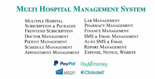 CodeCanyon - Multi Hospital - Hospital Management System (Saas App) (Update: 17 March 20) - 13972431