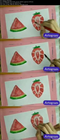 Painting fruit illustration with watercolors in less than  1 8516dd342366248da7a168be8605dc67