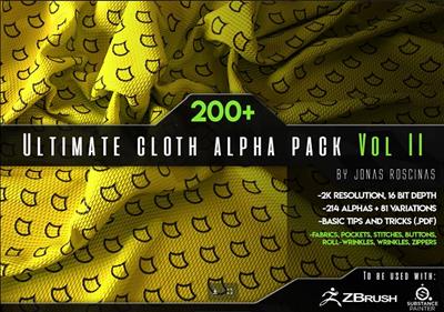 ArtStation Marketplace   200+ Ultimate Cloth Alpha Pack VOL II