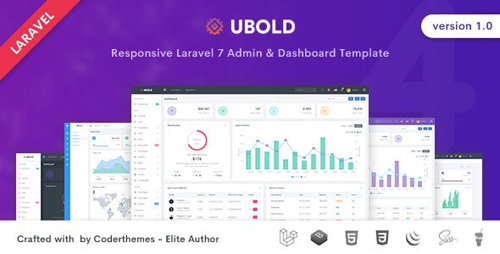 ThemeForest - Ubold v1.0 - Laravel Admin & Dashboard Template - 26842620