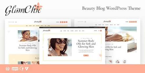ThemeForest - GlamChic v1.0.2 - Beauty Blog & Online Magazine WordPress Theme - 21704047