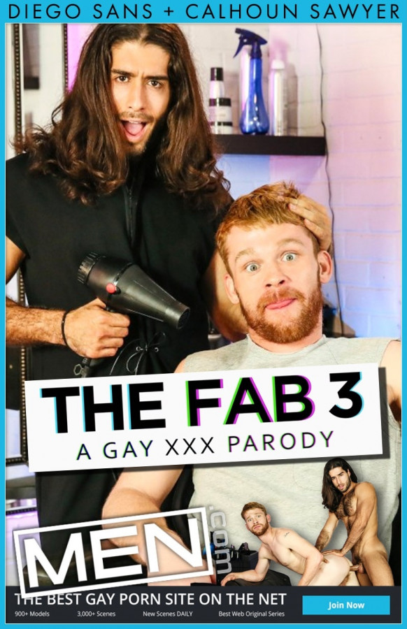 MEN - Diego Sans & Calhoun Sawyer - Fab 3 Part 1 - A Gay XXX Parody
