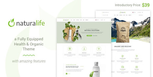 ThemeForest - NaturaLife v1.9 - Health & Organic WordPress Theme - 21811815