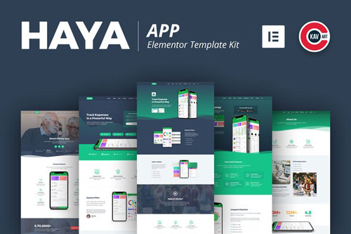 ThemeForest - Haya v1.0 - App Template Kit - 26974347