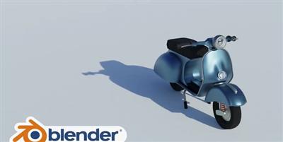 Skillshare   Create A Retro Moped With Blender 2.8