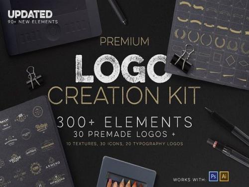 Premium Logo Creation Kit 300  Elements Update 90  New Elements