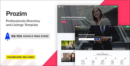 ThemeForest - Prozim v1.0 - Professionals Directory & Listings Template - 26518264