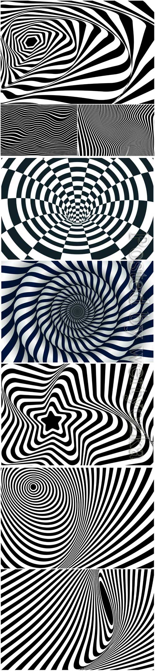 Psychedelic optical illusion vector background # 6