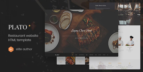 ThemeForest - Plato v1.0 - Restaurant & Food One Page HTML5 Template - 22742433