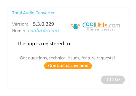 CoolUtils Total Audio Converter 5.3.0.229