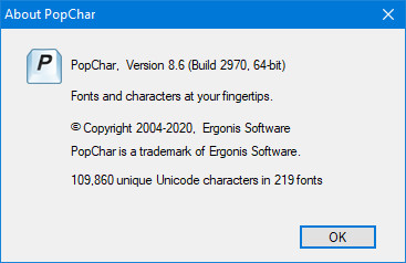 PopChar 8.6 Build 2970