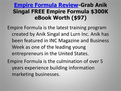 Anik Singal   Empire Formula 2020