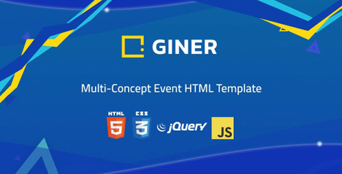 ThemeForest - Giner v1.0 - Multi-Concept Event HTML Template - 24631142