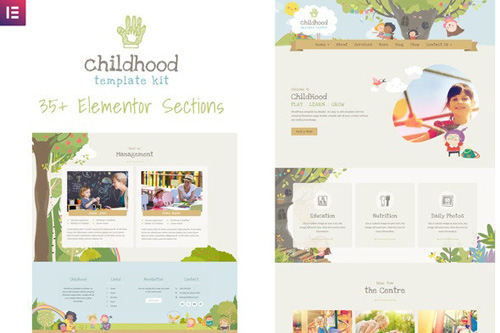 ThemeForest - Childhood v1.0 - Kids Child Care Center Template Kit - 25908361
