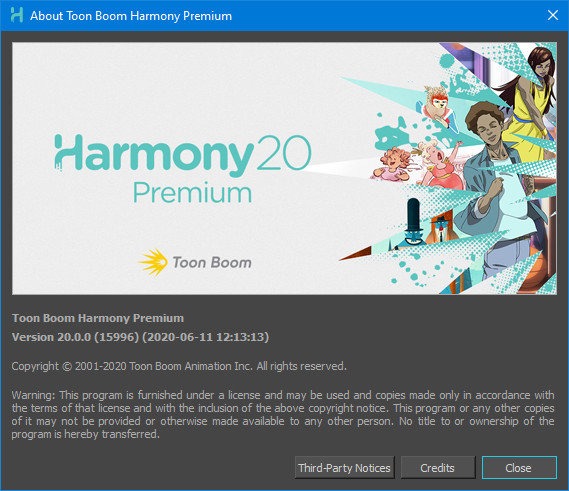 Toon Boom Harmony Premium 20.0.0 Build 15996