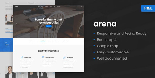 ThemeForest - Arena v1.0 - Business & Agency HTML5 Template - 22151304