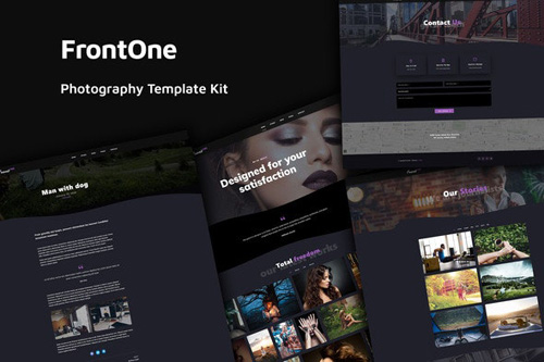 ThemeForest - FrontOne v1.0 - Creative Photography Template Kit - 25973742