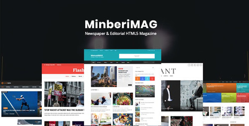 ThemeForest - MinberiMag v1.0 - Newspaper & Editorial HTML5 Magazine (Update: 17 March 18) - 21225930