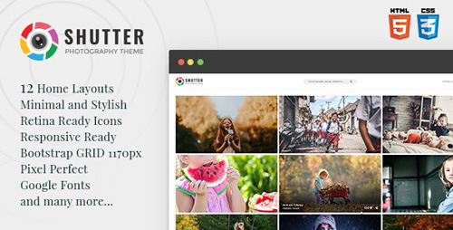 ThemeForest - Shutter v1.0 - Photography HTML5 Template - 23718802