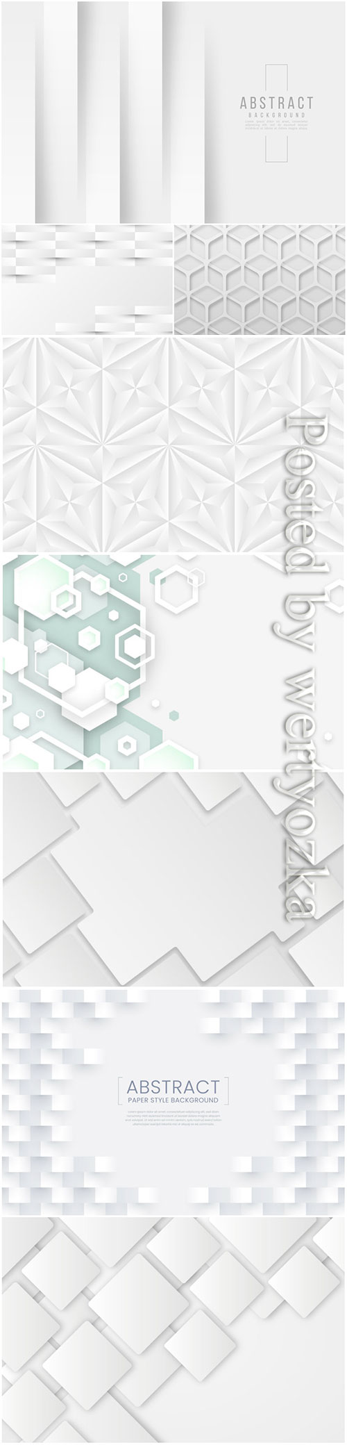 Abstract vector background, 3d models template # 9