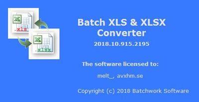 Batch XLS and XLSX Converter 2020.12.620.2325