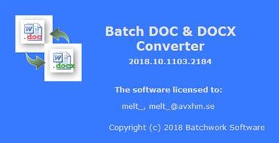 Batch DOC and DOCX Converter 2020.12.620.2280
