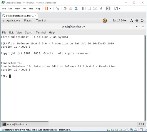 Oracle Database 19c (12.2.0.3) for Linux x64 (image VMWare vSphere)
