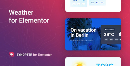 CodeCanyon - Synopter v1.0.0 - Weather for Elementor - 27314314