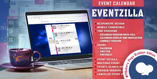 CodeCanyon - EventZilla v1.0 - Event Calendar - Addon For WPBakery Page Builder - 27345870