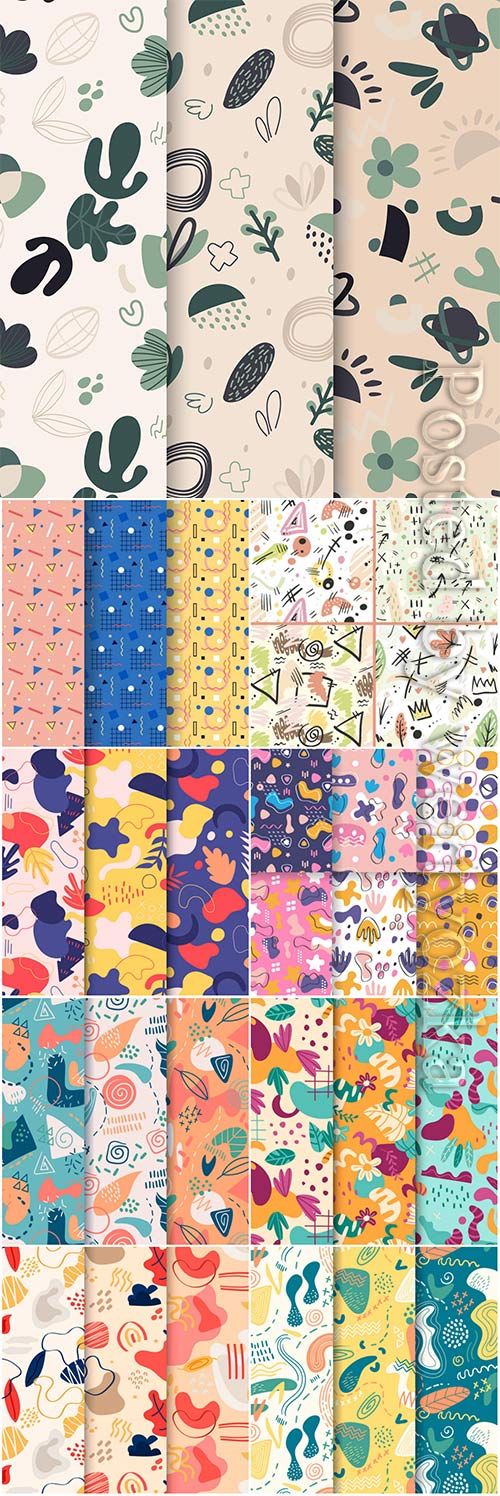 Vector seamless pattern collection