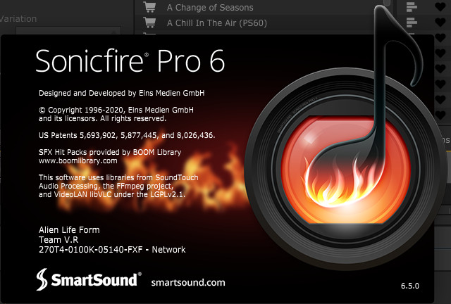 SmartSound SonicFire Pro 6.5.0