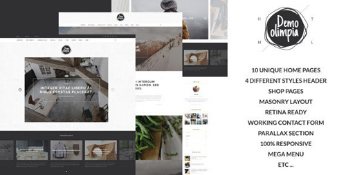 ThemeForest - Demo Olimpia v1.0 - Personal Blog HTML Template - 11994994
