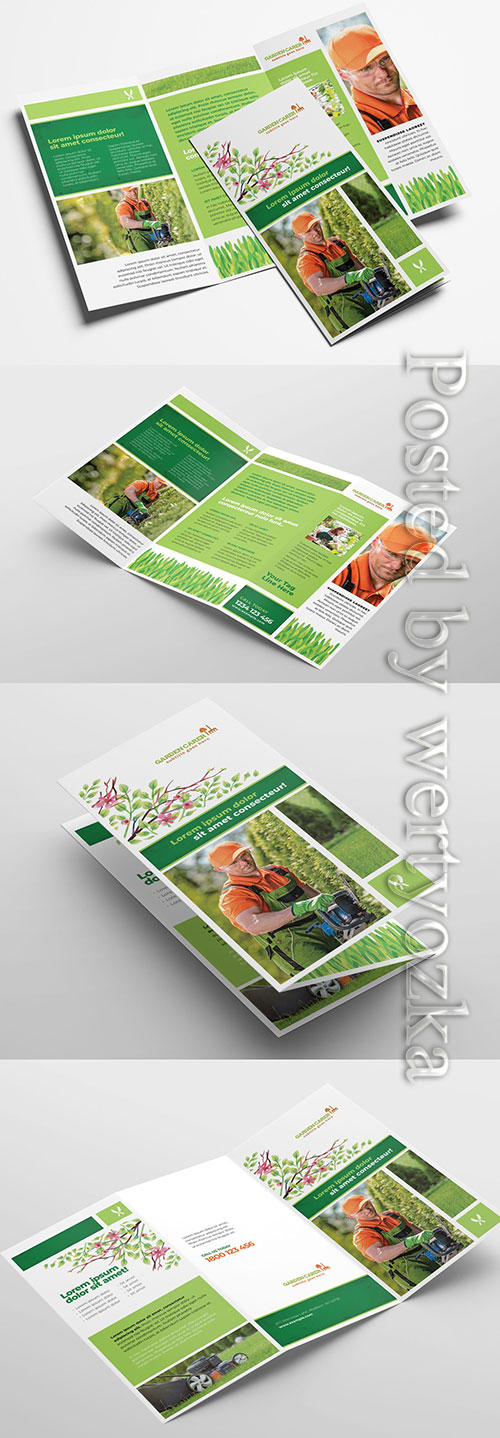 Trifold Layout for Gardening Landscape Services