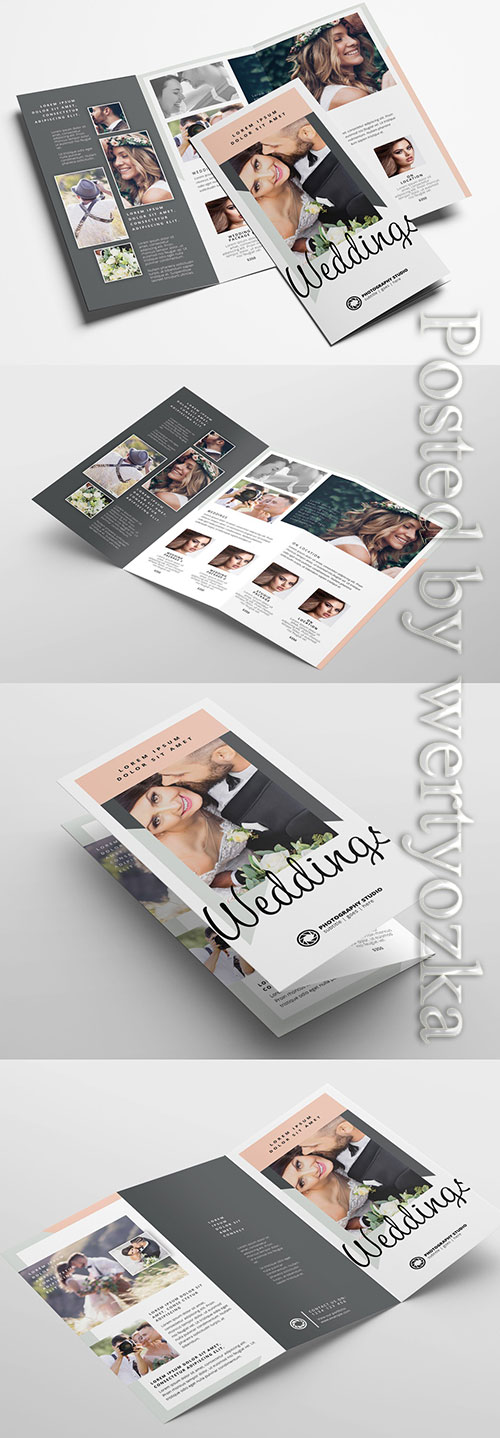 Trifold Layout for Wedding Photographers