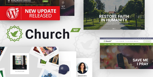 ThemeForest - ChurchWP v1.9.3 - A Contemporary WordPress Theme for Churches - 19128148
