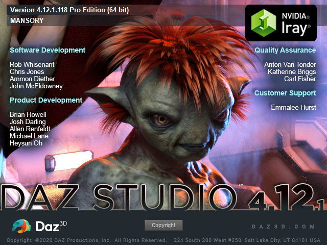 DAZ Studio Professional 4.12.1.118